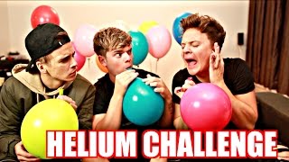 THE HELIUM CHALLENGE  ft ThatcherJoe amp Conor Maynard [upl. by Amrac]