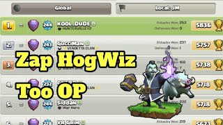 Zap HogWizard  Legend League Attacks  October Season Day 32  Most OP Troops [upl. by Ludvig]