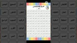 Asmaa ul Husna ✨ 99 Names of Allah The joy of learning [upl. by Bashemeth]