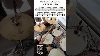 While She Sleep  Sleep Society fyp shorts drums [upl. by Leela842]