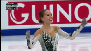 Alina Zagitova RUS  Europeans 2018 SP [upl. by Erihppas]