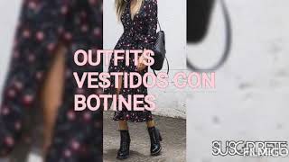 IDEAS DE VESTIDO CON BOTINES MODA ELEGANTE 2020 2021 [upl. by Laurentia]