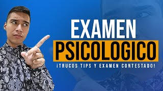 Guía EXAMEN PSICOLÓGICO  ¡Solo así lo pasarás [upl. by Soisanahta]