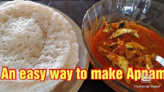 Appam VellayappamAn easy way to make AppamWith Appus [upl. by Akela616]