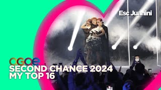 🇸🇪OGAE Second Chance 2024  My Top 16 [upl. by Ranee]