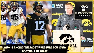 Iowa Football Who has the most pressure on them in 2024 [upl. by Nnyrat]