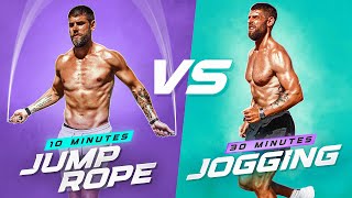 10 Min Jump Rope Vs 30 Min Jogging Which Burns More Calories [upl. by Namzed]