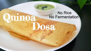 Quinoa Dosa  No Fermentation  No Rice  Diabetes amp Weight Management  Breakfast  Culinary Aromas [upl. by Adniuqal494]