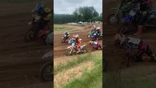 409 NIXONMX 611 mcgeshick6113 crazy start at TigertonWisconsin crash bikelife dirtbike [upl. by Mireielle]