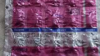 EtazymeFungal DiastasePapain amp Activated Charcoal Tabletsभूख वढ़ाएबदहजमी दूर करेपाचन वढ़ाए। [upl. by Rosa]