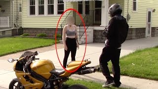 Gold Digger Prank Part 18 Motorcycle Edition  LuxuryPranks [upl. by Dlanor]