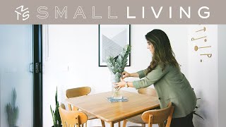 SMALL LIVING ep3  Styling tips ideas and DIY for small spaces [upl. by Yrneh]