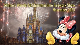 Minnies Wonderful Christmastime Firework Show November 2023 4k [upl. by Schechinger129]