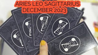 ARIES ♈ LEO ♌ SAGITTARIUS ♐ DECEMBER 2023 MONTHLY TAROT READING 🔮 [upl. by Northington586]