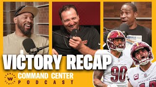 VICTORY Recap Montez Sweat Dominates and Fans Rock FedExField  Podcast  Washington Commanders [upl. by Edrahc]