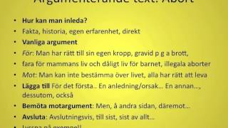 Argumenterand text [upl. by Sabella182]