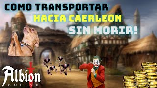 💀 COMO TRANSPORTAR POR ZONA ROJA💀  ALBION ONLINE 🔥 [upl. by Aikenahs]