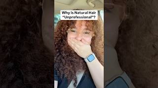 Who decided that textured hair is unprofessional but it’s totaly professional if it’s straight [upl. by Ainahpets]