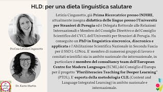 HLD per una dieta linguistica salutare  Profssa Letizia Cinganotto 32 [upl. by Leavy]