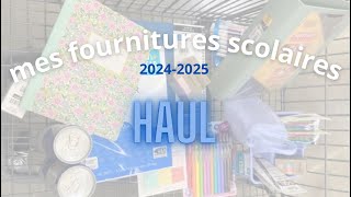 mes FOURNITURES SCOLAIRES pour la rentrée 20242025 haul 📚 [upl. by Queenie956]