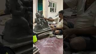 gauri ganapti making belvalkarartstudio clayganesh ganeshidol [upl. by Droflim]