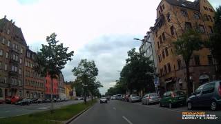 D Stadt Nürnberg Fahrt von der A 73 Abfahrt NWestring bis Kaufland Fürther Straße  Mai 2015 [upl. by Zoie]