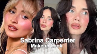 Sabrina Carpenter Makeup Tutorial 🎀 Soft glam baddie makeup [upl. by Pelaga]