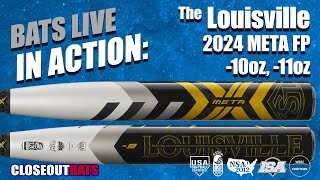 HITTING Louisville META Fastpitch Bats 10oz 11oz 2024 [upl. by Thornie447]