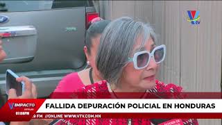 Fallida depuración policial en Honduras [upl. by Eizzik644]