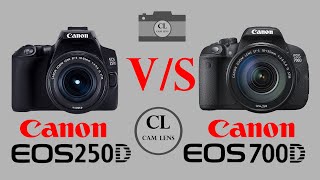 Canon EOS 250D VS Canon EOS 700D [upl. by Teik]