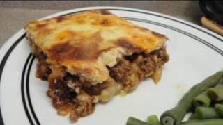 Updated not traditional but delicious Greek Pastitsio Recipe [upl. by Yuri]