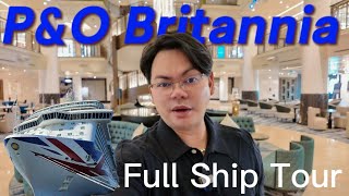 PampO Britannia Full Cruise Ship Tour 2024  POV [upl. by Nnav892]