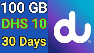 100 GB Data AED 10  Du unlimited data offer  Du Internet package 2023  du Special Offer 2023 [upl. by Galang]