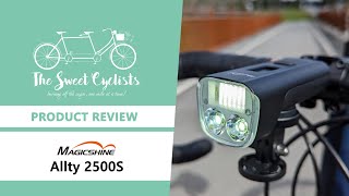 Magicshine Allty 2500S LED Bike Headlight Review  feat OLED Display Screen  DRL  Garmin Mount [upl. by Tonjes577]