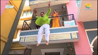 Bhide Jumps Off Balcony  Taarak Mehta Ka Ooltah Chashmah  TMKOC Comedy  तारक मेहता [upl. by Ahsiken559]