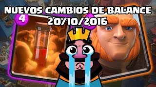 ¡ ¡ ¡ Cambios de balance 20 oct    BYE BYE GOISON DECK  KManuS88  Clash Royale [upl. by Fagin667]