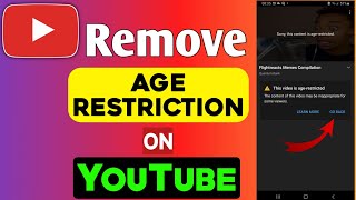 How to Remove Age Restriction on YouTube  Fix Age Restriction on YouTube [upl. by Drofnelg]