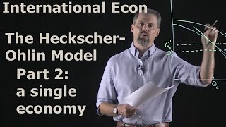 International Economics The HeckscherOhlin Model of Trade Part 2  a single country [upl. by Unam65]