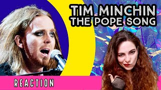 American Reacts  TIM MINCHIN  The Pope Song [upl. by Naitsyrk607]