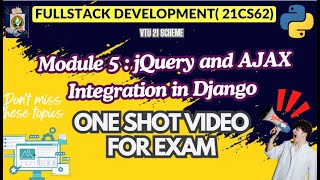 Mod5 FSD Imp Topics Module WisePASSINGNotes PACKAGEFULLSTACK DEVELOPMENT 21CS62vtu 21cs62 [upl. by Charbonnier]