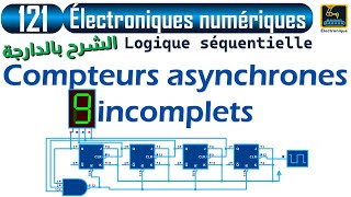 121 Logique séquentielle Compteurs asynchrones incomplets [upl. by Johanan]