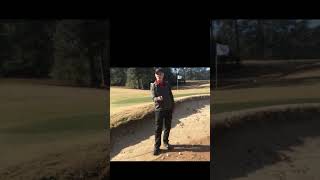 Easiest way to play the hardpan bunker shot golfscience golf challenge [upl. by Ariak464]