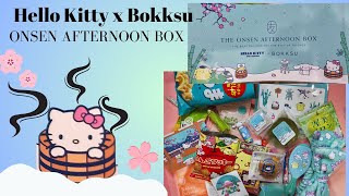 MY LAST BOX Hello Kitty x Bokksu Onsen Afternoon Box [upl. by Asaeret]