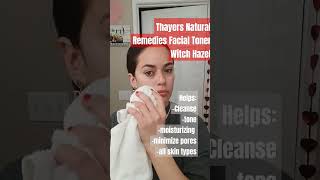 Thayers Natural Remedies Facial Toner Witch Hazel Aloe Vera Formula Review [upl. by Aketal860]