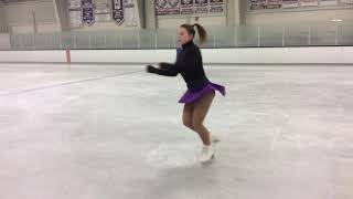 Erin Foster Figure Skating Practice  Olympian Phillip Dulebohn  Choreography [upl. by Ynehpets]