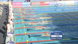 400m freestyle European Swimming Championships 2010 Yannick Agnel vs Paul Biedermann [upl. by Gwenette]