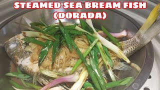 SHORTS  STEAMED SEA BREAM FISH quotDORADA FISHquot CHINESE RECIPE  LORELIES KITCHEN [upl. by Ekalb]