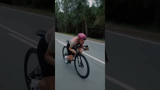 Testing the aerodynamics of the new cycling cyclerace roadbike [upl. by Hamilton]