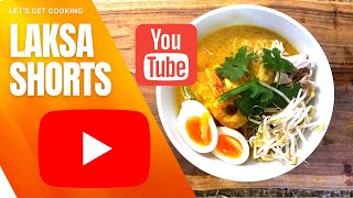 how to make authentic laksa from scratch spicy noodle soup shorts [upl. by Feriga]