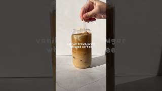 Vanilla brown sugar whipped coffee coffee icedcoffee coffeelover coffeetime homecafe [upl. by Melar489]